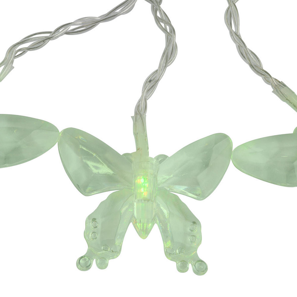 LED AUSSENLEUCHTE Lichterkette Schmetterling Klar - Klar, Kunststoff (470/6/5cm) - Globo Lighting