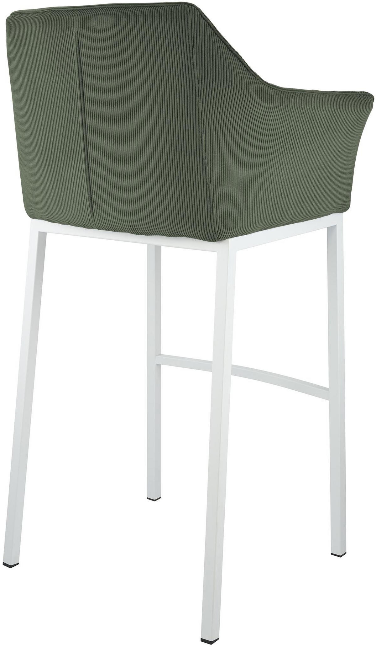 BARHOCKER Metall Grün - Weiß/Grün, Metall (64/110/48cm) - CLP