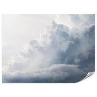 FOTOTAPETE für Schlafzimmer Regenschwül Himmel Wolken Sturm 200x140 - Weiß, Papier (200/140cm) - Muralo