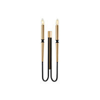 WANDLAMPE - 18 cm x 12 cm - metall - schwarz, goldfarben Ovyla - Goldfarben/Schwarz, Metall (18/58/12cm) - Vente-Unique