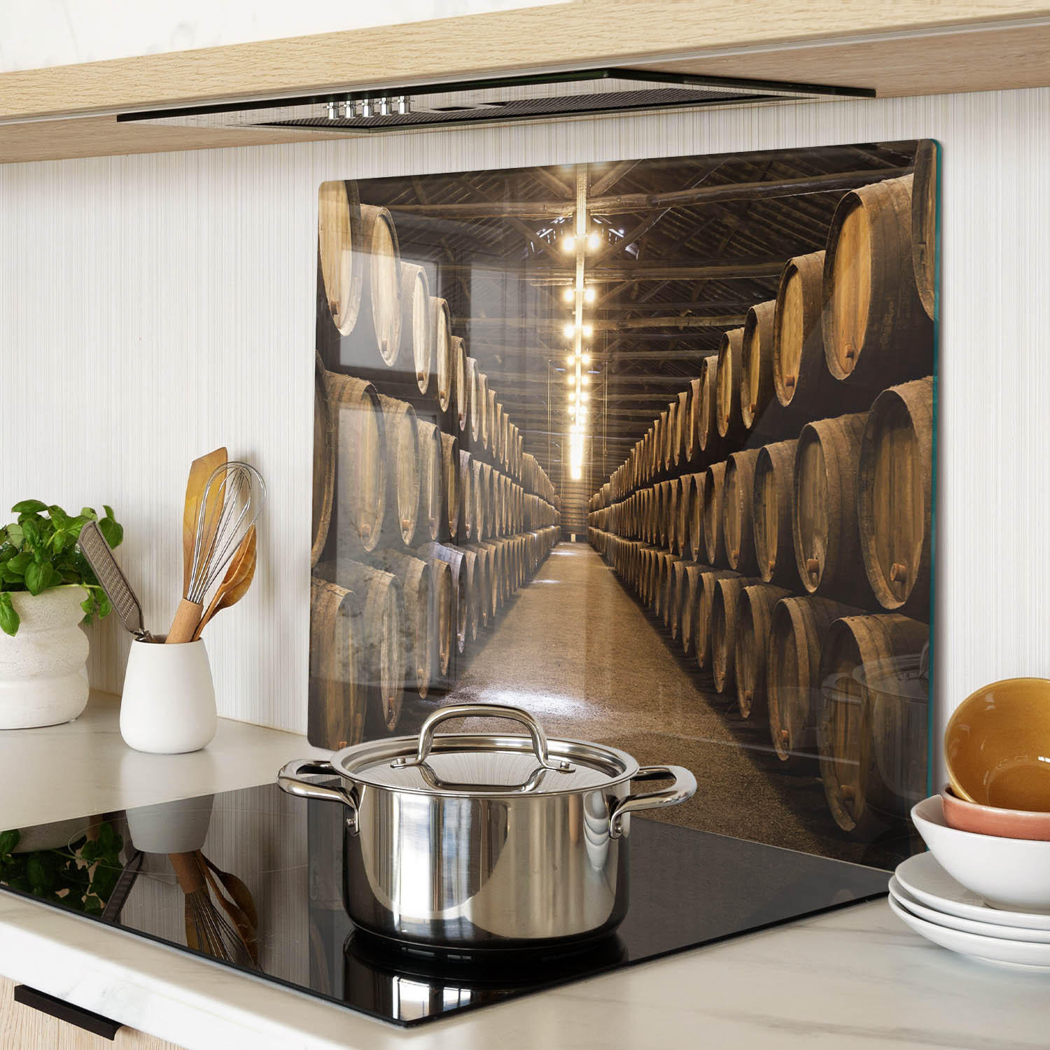 GLASPLATTE 60x52 cm Porto-Keller - Braun, Glas (60/0.4/52cm) - TULUP