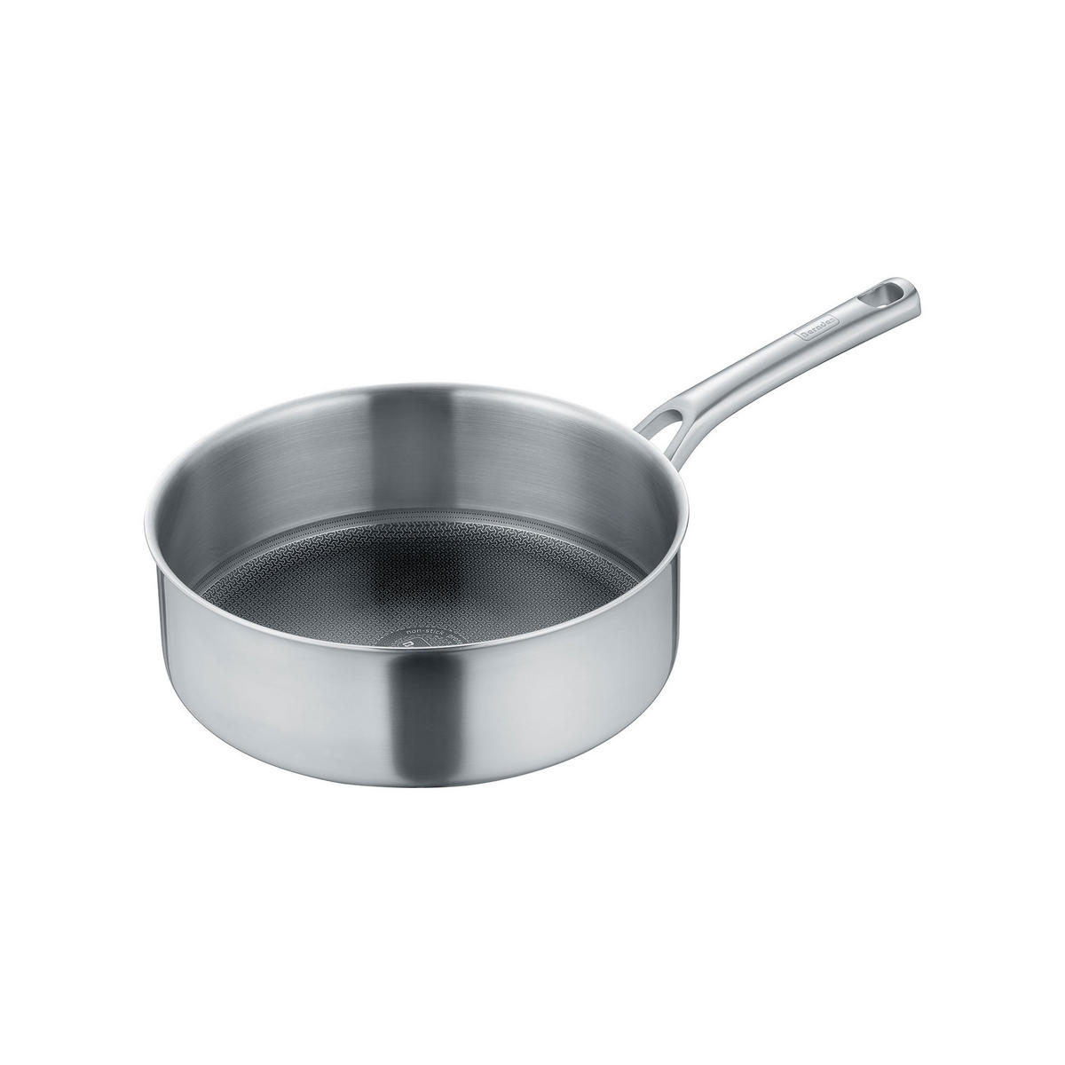 SCHMORPFANNE Tricion Resist mit Glasdeckel, Edelstahl, 28 cm - Silberfarben, Metall (33.5/31/8cm) - Berndes