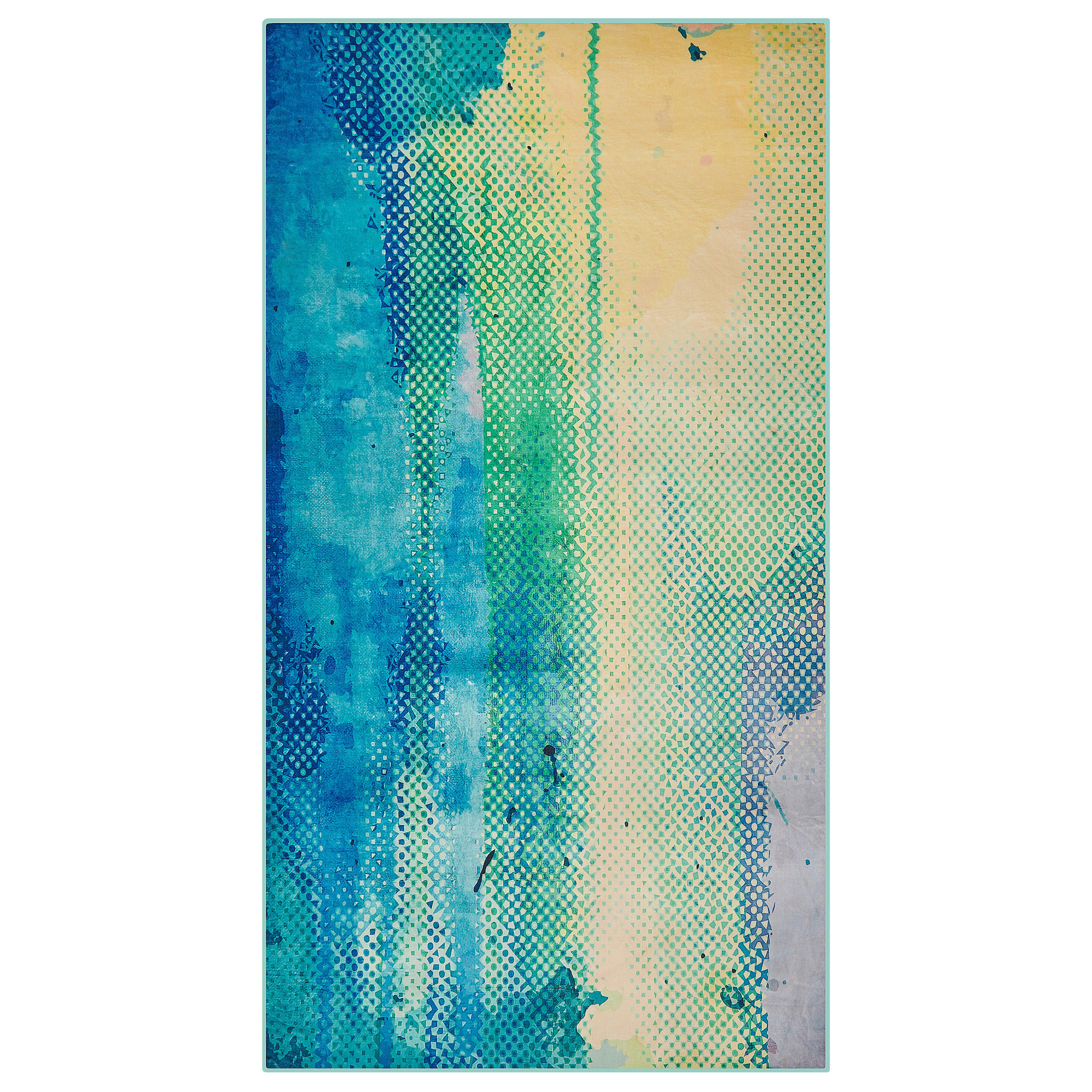 KURZFLOR-TEPPICH Susuz 150/80 cm - Blau, Kunststoff (80/150cm) - Beliani