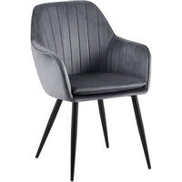 ESSZIMMERSTUHL Cheryl 86x60x57 cm dunkelgrau - Dunkelgrau, Textil (60/57/86cm) - furnicato