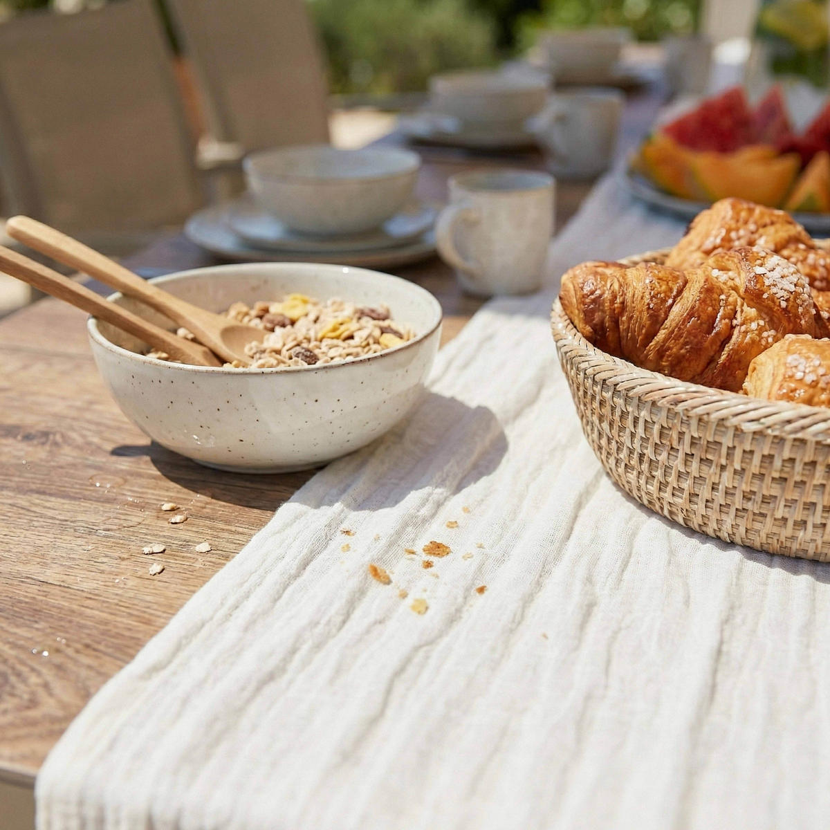 GARTENSET 11-tlg., Beige - Beige, Metall - Oviala