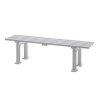 GARTENBANK Kuba 3 Sitzer Weiß 42 x 150 x 37 cm Witterungskunststoff & UV Beständiger Kunststoff - Weiß, Kunststoff (150/42/37cm) - PROREGAL