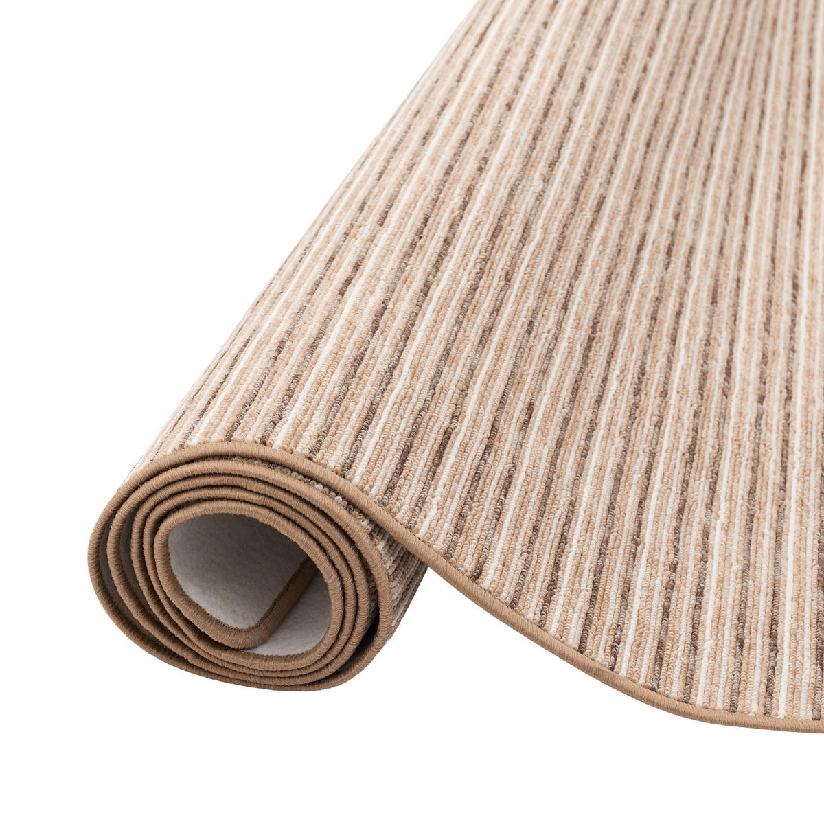 STREIFENBERBER TEPPICH MARTA - Beige, Textil (80/200cm) - Snapstyle