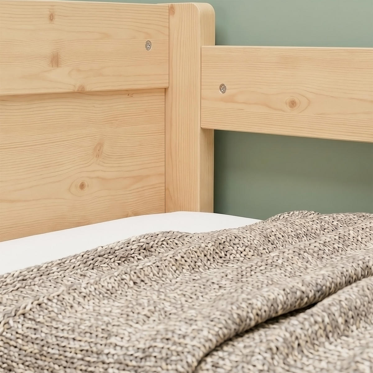 AUSZIEHBETT mit Matratze 90/200 cm Natur - Naturfarben, Holz (90/200cm) - Homestyle4u