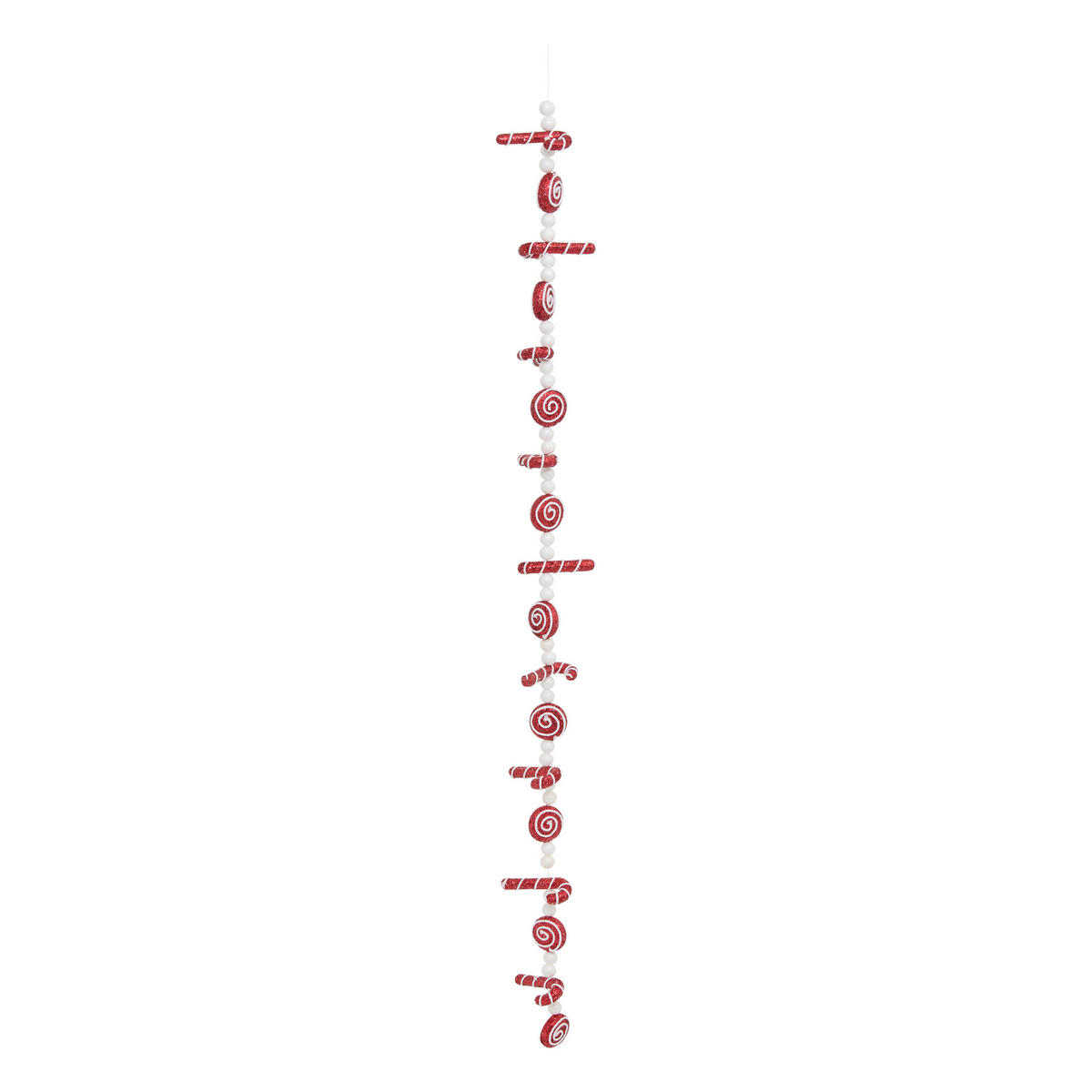 WEIHNACHTSGIRLANDE Nikolausmützen 180 cm - Rot, Kunststoff (6cm) - Atmosphera Createur d´interieur