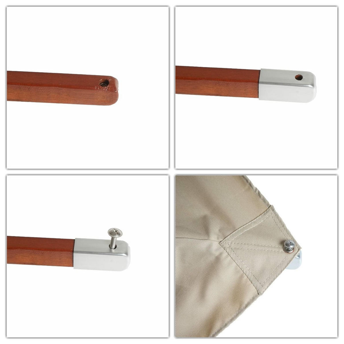 ERSATZ-BEZUG FÜR SCHIRM Bordeaux - Bordeaux, Textil (400/400cm) - MCW