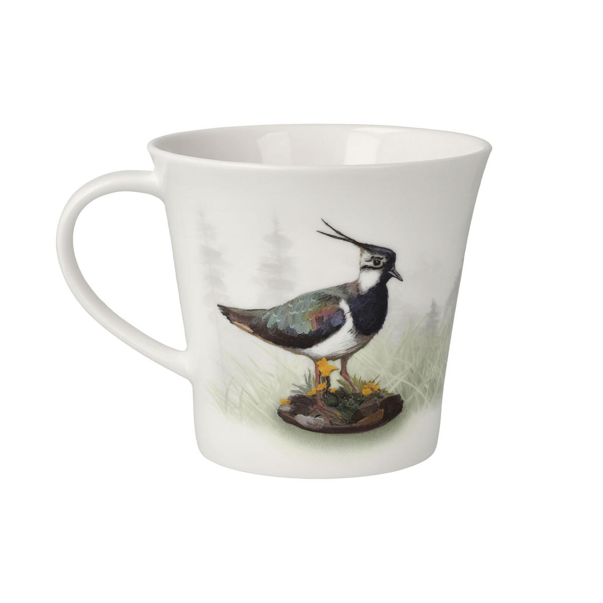 TEETASSE Vogel des Jahres 2024 Kiebitz, Fine Bone China, Bunt, 350 ml - Multicolor, Keramik (0.35L) - Goebel