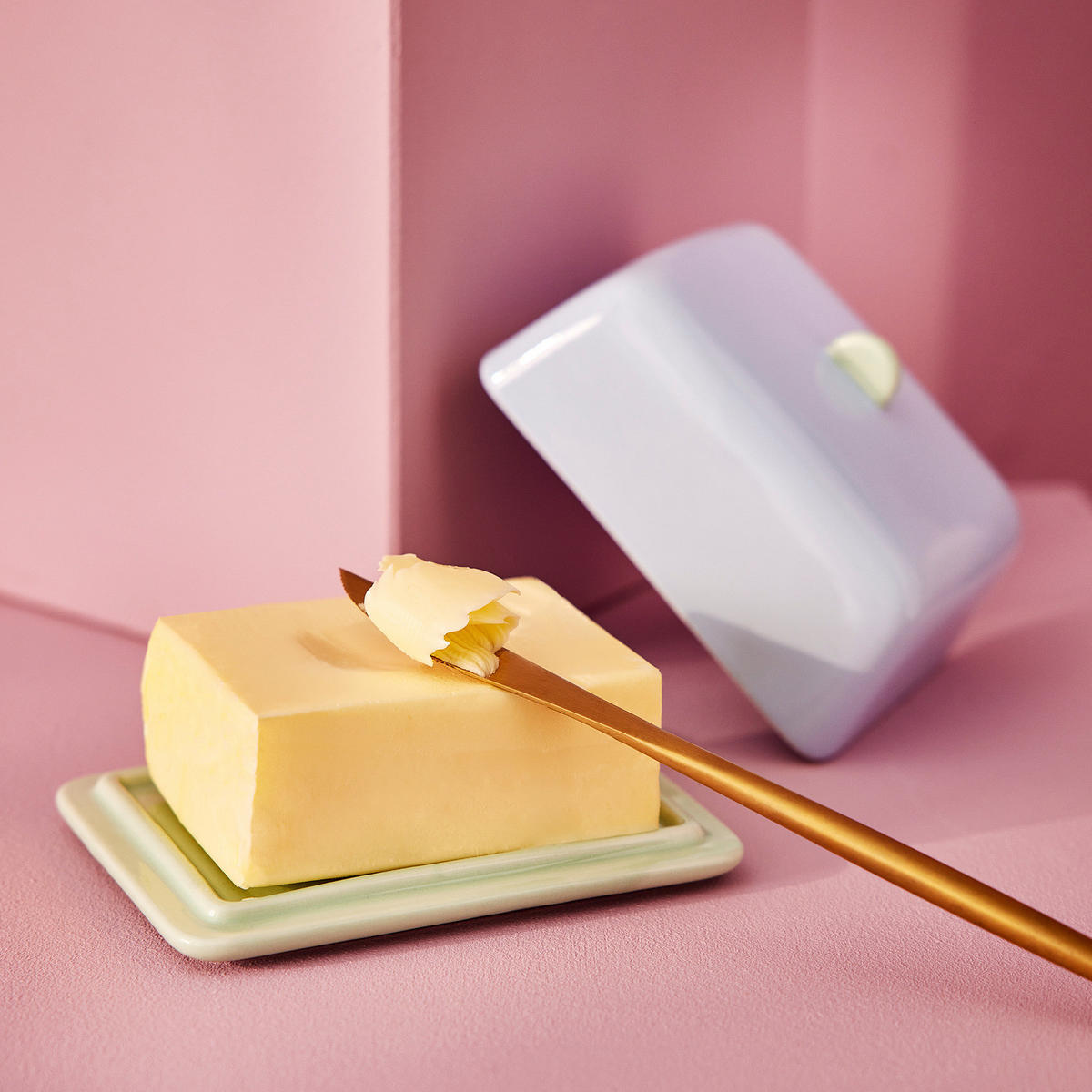 BUTTERDOSE Butter - Blau, Keramik (10/8/13cm) - Butlers