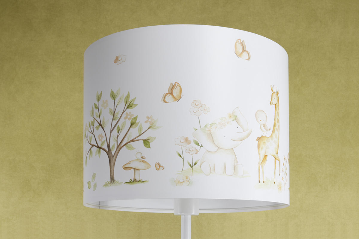 STEHLAMPE Bunt 40/30 cm - Multicolor/Weiß, Kunststoff (30/40/30cm) - KUNSTLOFT