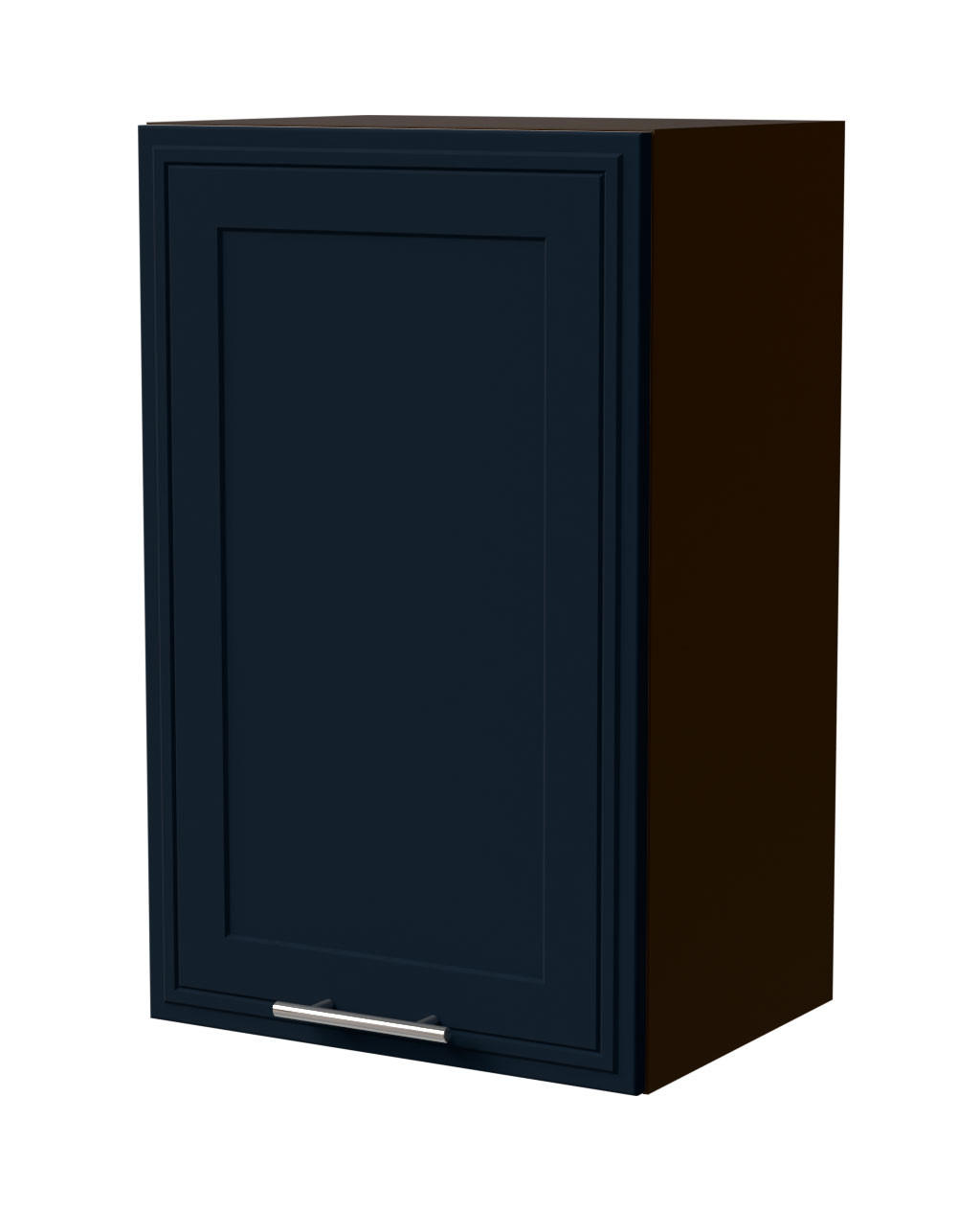 HÄNGESCHRANK Salo W2/45 Lava / Indigo Matt 45 / 32,5 / 72cm - Dunkelgrau/Dunkelblau, Holz/Holzwerkstoff (45/72/32.5cm) - Feldmann-Wohnen
