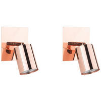 WANDLEUCHTE Tigris 13x8x13 cm - Kupferfarben, Metall (13/13/8cm) - Beliani