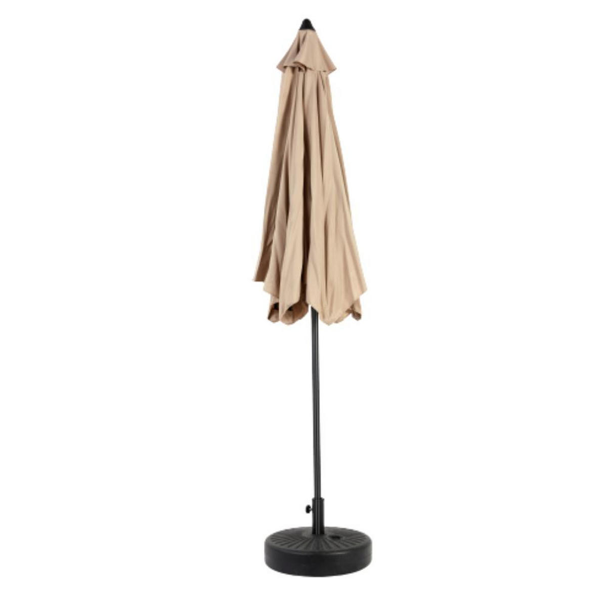SONNENSCHIRM 264x264cm,Aluminium,Sonnenschutz,Khaki - Braun, Metall (264/264cm) - LVHOM