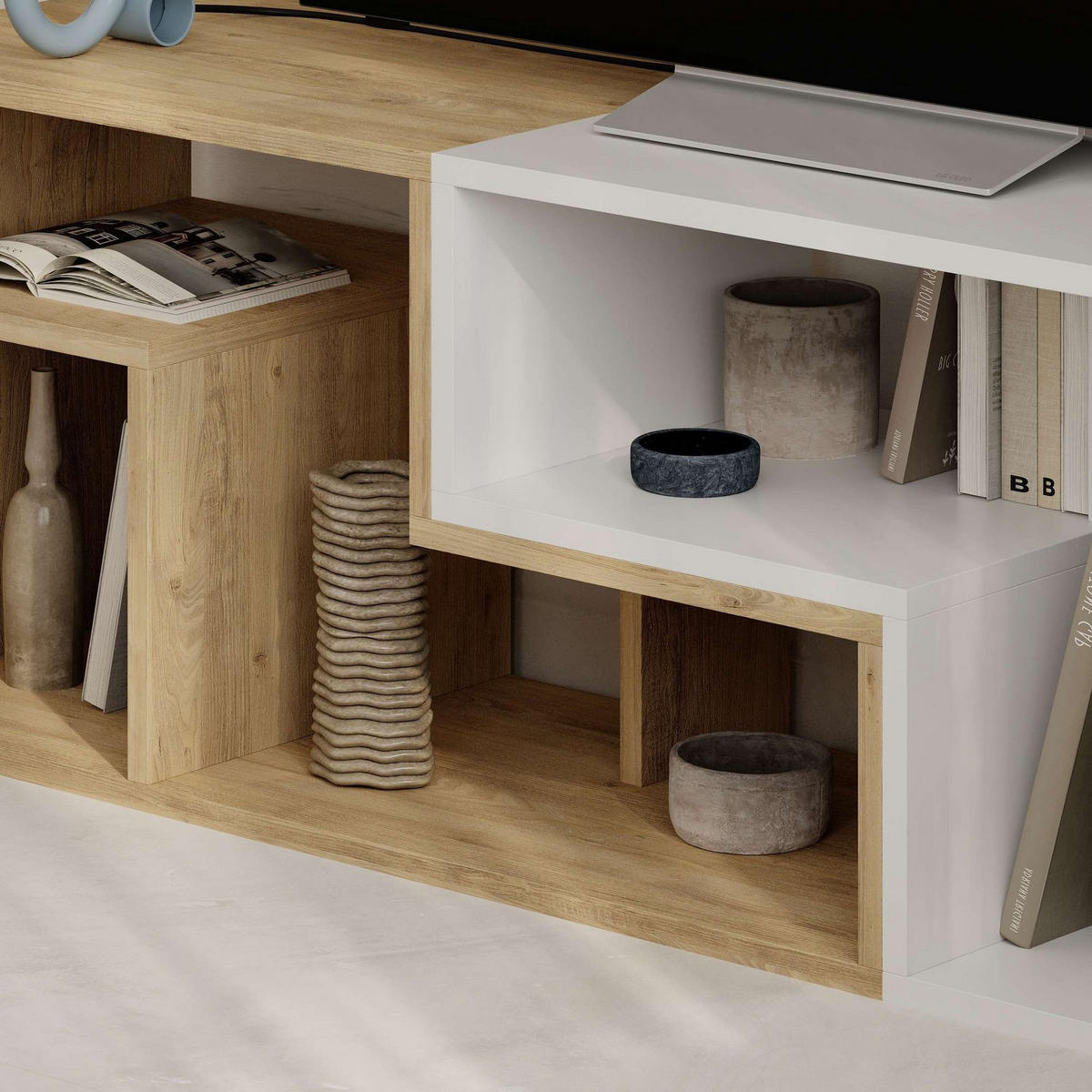 TV-MÖBEL glis weiss - Weiß, Holz (35/44/145cm) - Habitat Garten