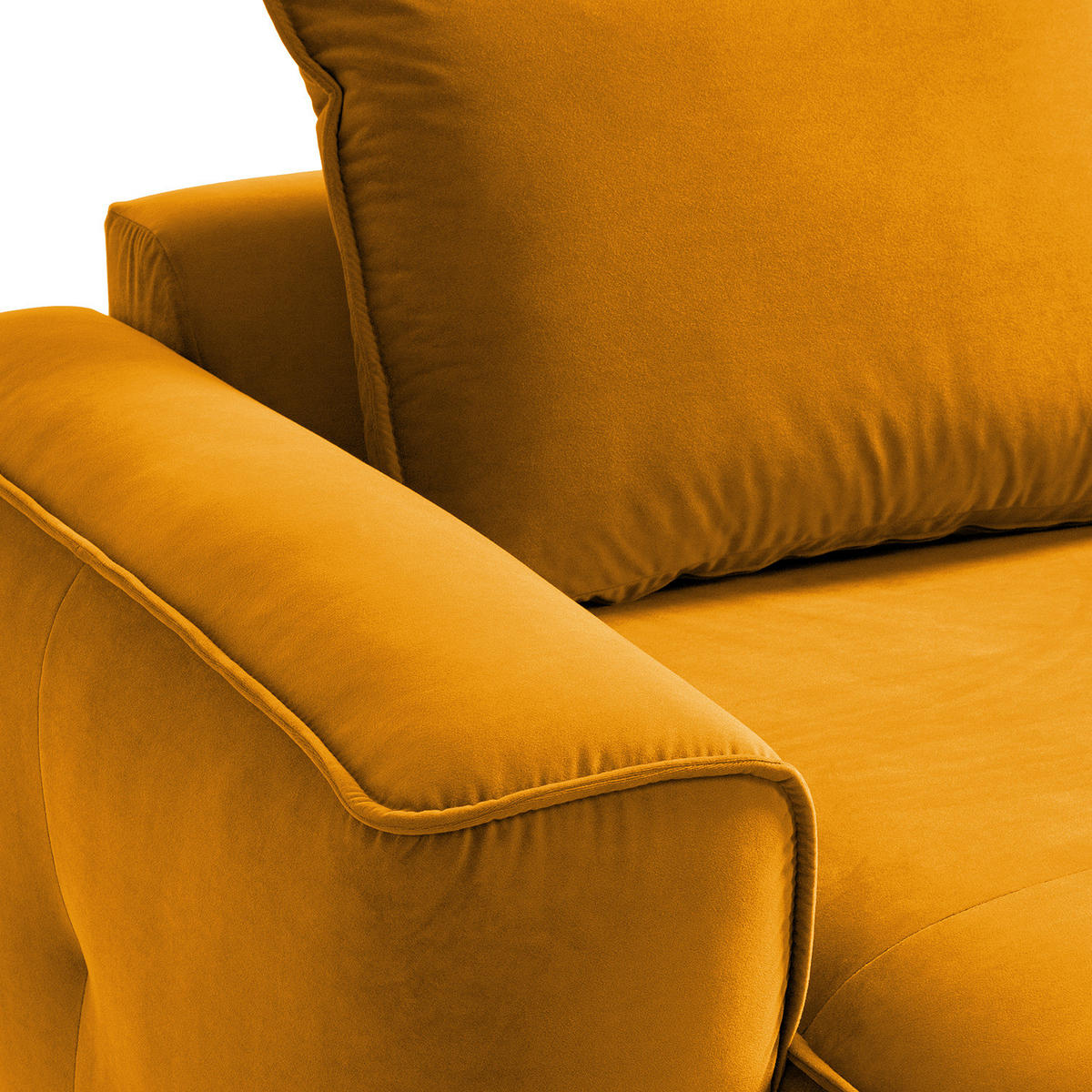 MODULLONGCHAIR - Orange, Holz/Textil (170/82/105cm) - home24