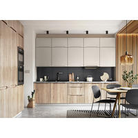 KÜCHENZEILE KS13-G300 - Zivora - Zeitloses Design für jede Kücheneinrichtung - Eichefarben/Hellgrau, Holz/Metall (300/249.3/180cm) - ROYAL24_MARKT