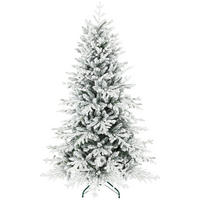 WEIHNACHTSBAUM DE-41556 Schnee, 180 cm, 1815 Zweige - Weiß/Grün, Kunststoff (180cm) - ComfortXL