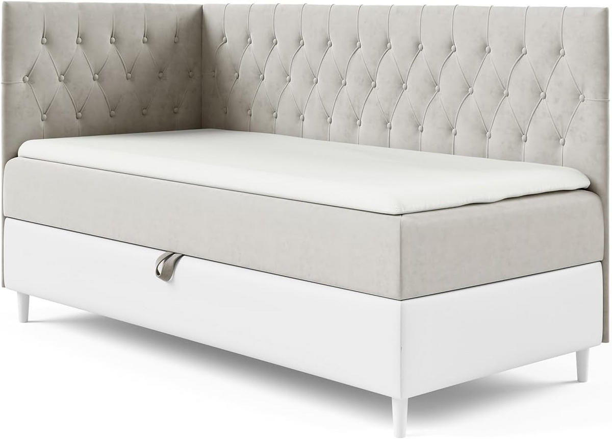 KINDERBETT FLIPPO 3 - Beige/Weiß, Holzwerkstoff (106/208cm) - Meblini