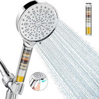 DUSCHKOPF – silber – 10 Modi - Silberfarben, Kunststoff (28cm)