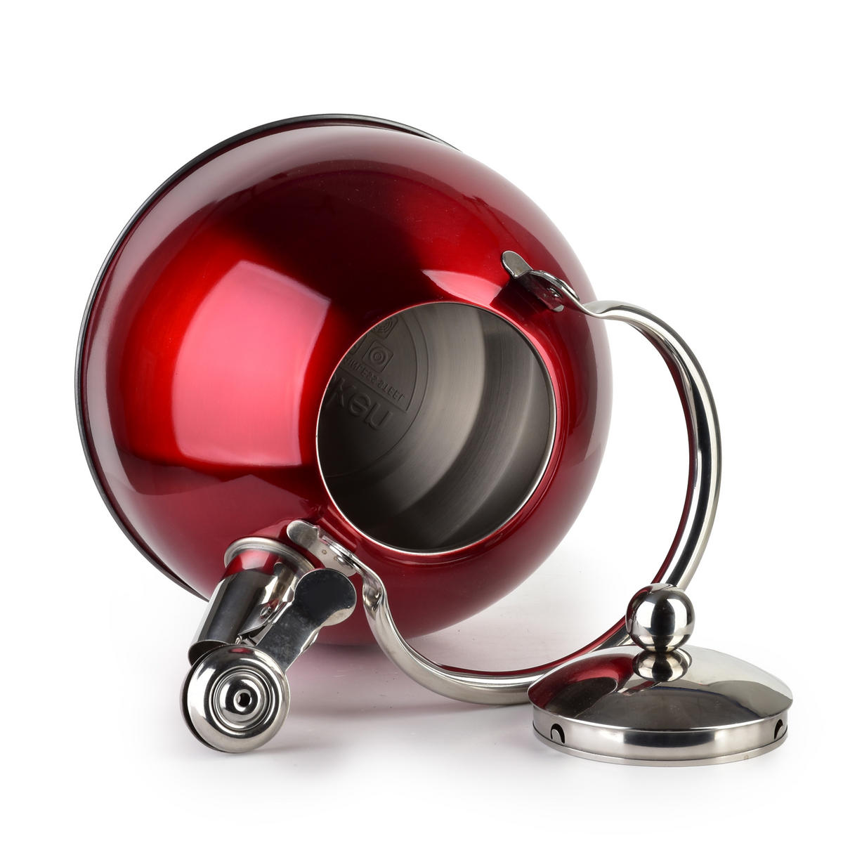 WASSERKESSEL Liam Rot 19.5/19.5/19 cm Metall - Rot, Metall (19.5cm) - Mondex