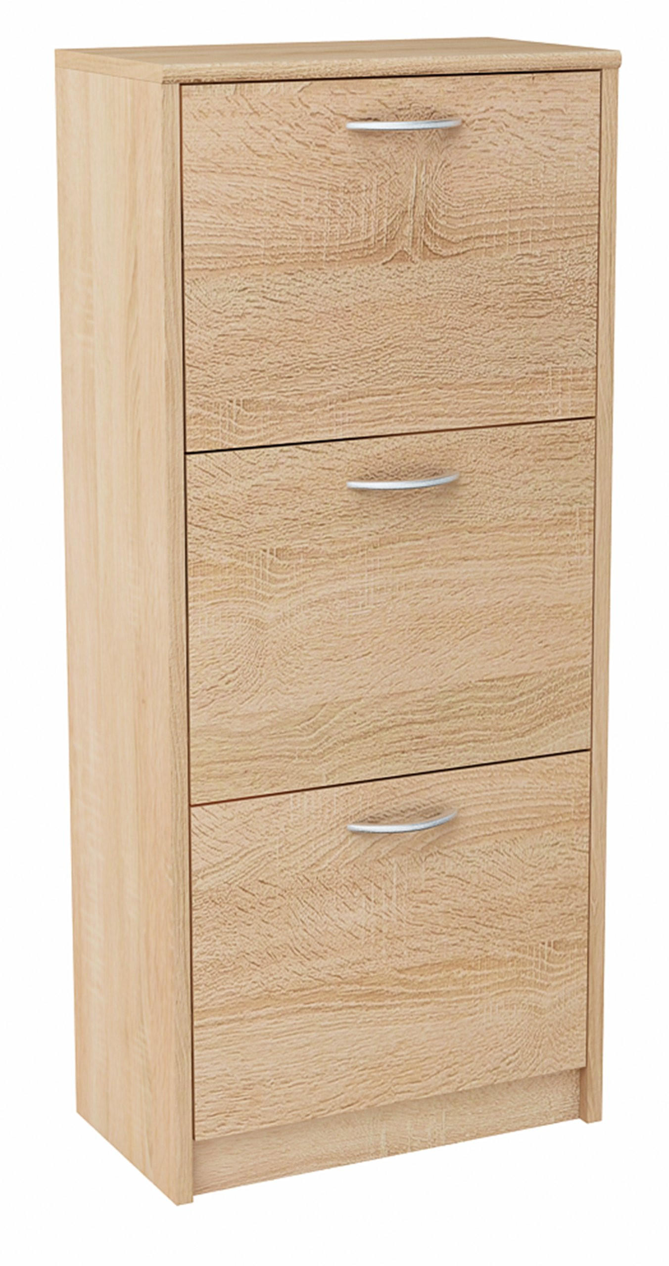 SCHUHSCHRANK 3S Sonoma Eiche 50/28/116 cm - Sonoma Eiche, Holzwerkstoff (50/116/28cm) - Matkam Möbel