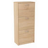 SCHUHSCHRANK 3S Sonoma Eiche 50/28/116 cm - Sonoma Eiche, Holzwerkstoff (50/116/28cm) - Matkam Möbel