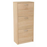 SCHUHSCHRANK 3S Sonoma Eiche 50/28/116 cm - Sonoma Eiche, Holzwerkstoff (50/116/28cm) - Matkam Möbel