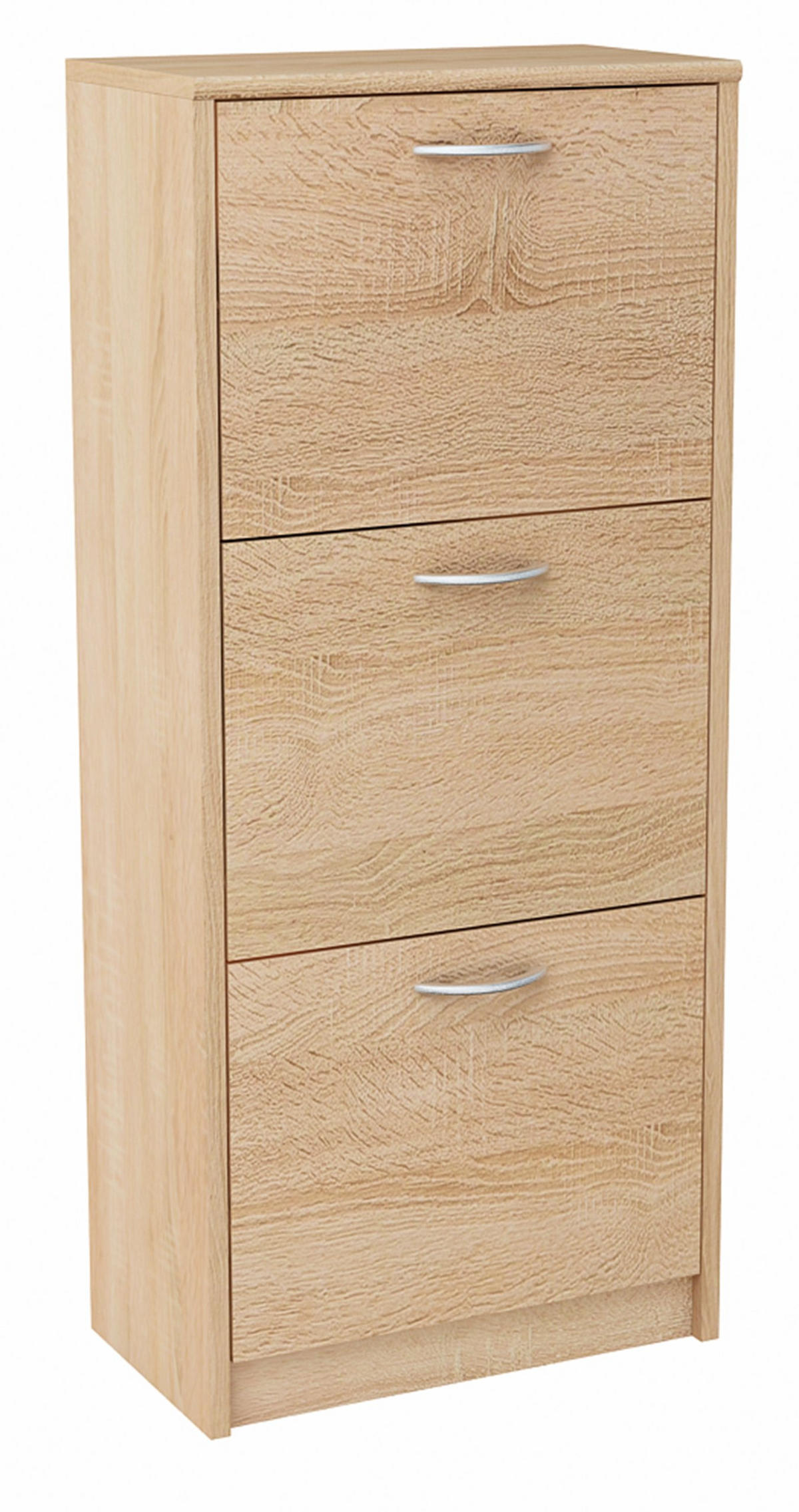 SCHUHSCHRANK 3S Sonoma Eiche 50/28/116 cm - Sonoma Eiche, Holzwerkstoff (50/116/28cm) - Matkam Möbel
