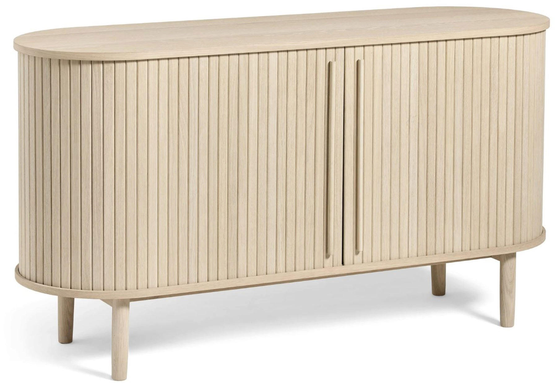 KOMODA Meta, bělený dub, 140 cm - béžová/světle hnědá, dřevo/kompozitní dřevo (140/76/45cm) - Selsey