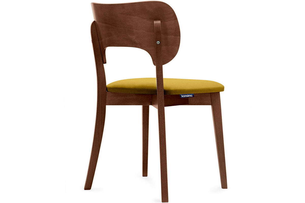 ESSZIMMERSTÜHLE LYCO (2er-Set), honig / Walnuss mittel - Walnussfarben/Honig, Holz/Buchenholz (47/81/45cm) - KONSIMO®