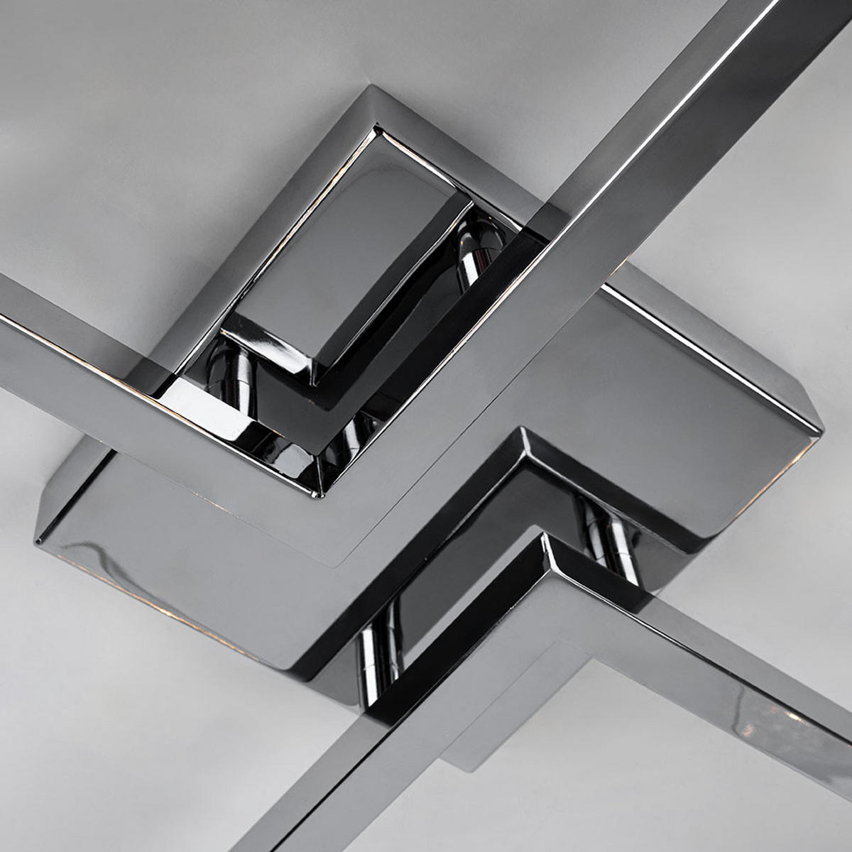 LED DECKENLEUCHTE Florentin Aluminium Silber - Silberfarben, Glas (58/58/18cm) - Brilliant