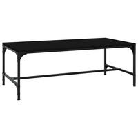 COUCHTISCH Schwarz 100x50x35 cm Holzwerkstoff - Schwarz, Holzwerkstoff (100/50/35cm) - furnicato