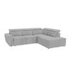 ECKSOFA Reid Grau Samt - Schwarz/Grau, Holz/Kunststoff (273/224cm) - S-Style Möbel