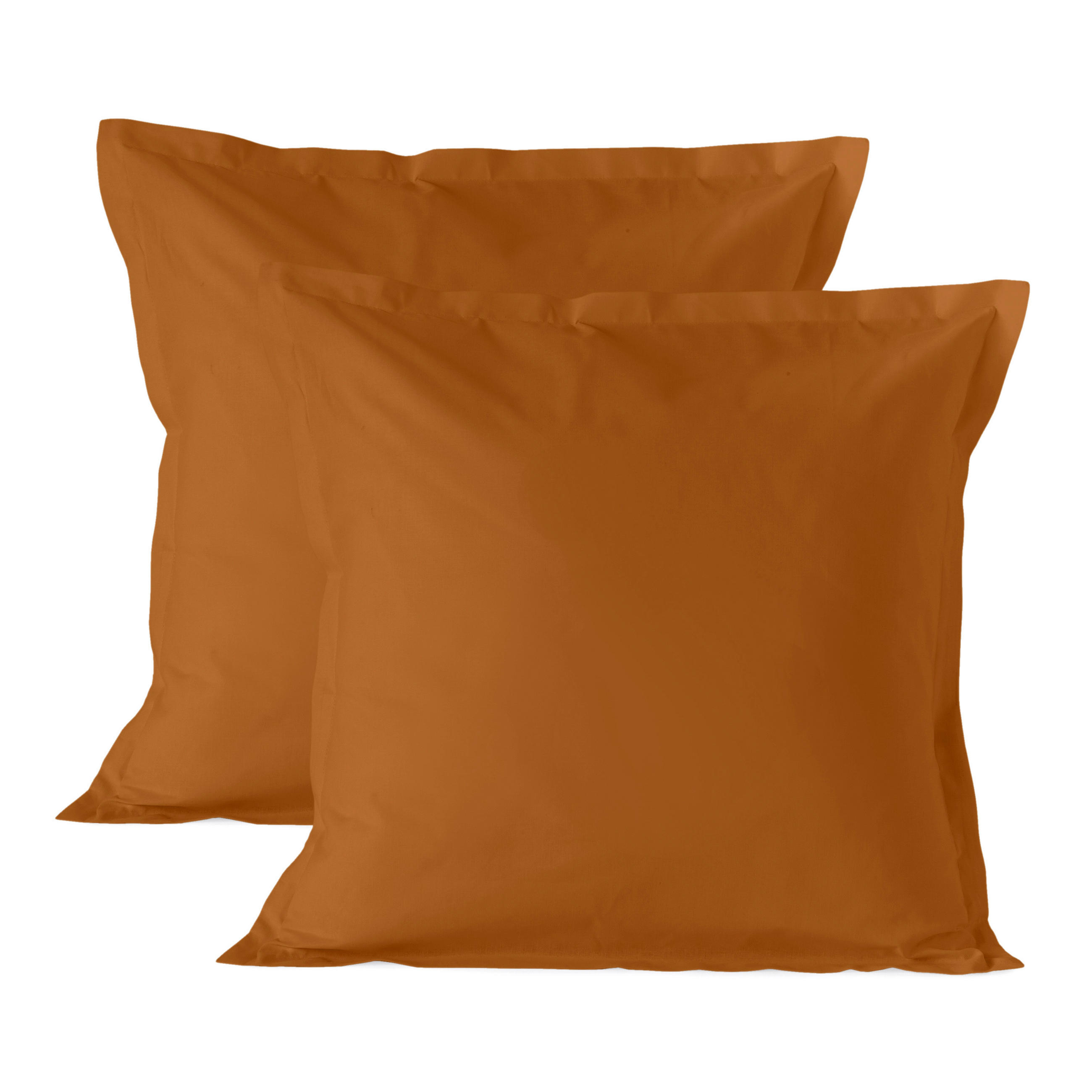 KISSENBEZUG basic 60x60 cm (x2) terrakota - Terracotta, Textil (60/60cm) - Happy Friday