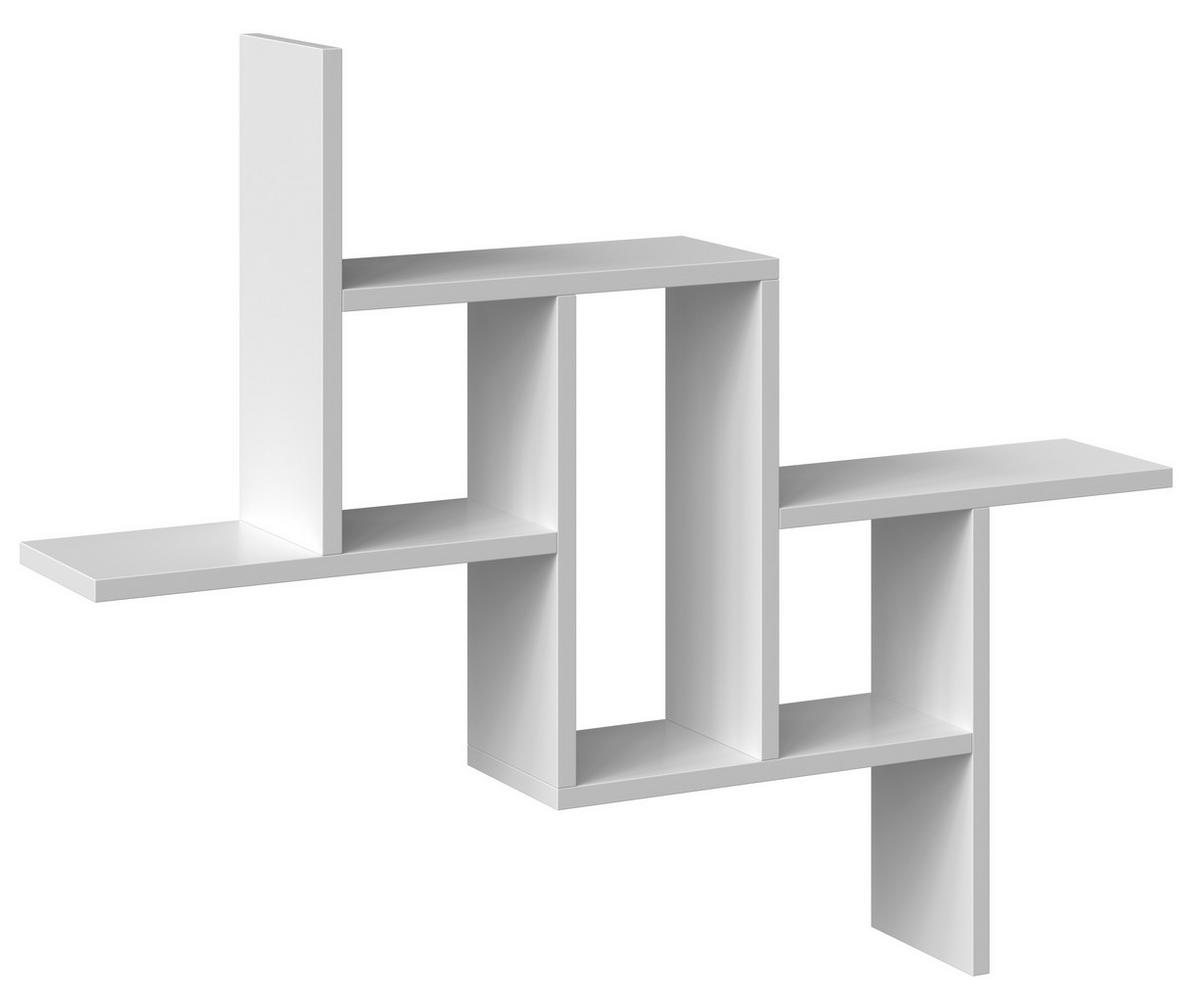 SCHWEBEREGAL Simon - Weiß, Holzwerkstoff (90/73.5/15cm) - kommodly