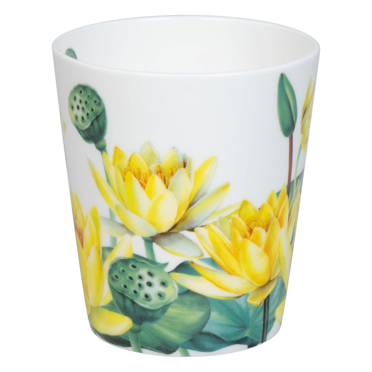 KAFFEEBECHER Wunderbar - Lotus im Geschenkkarton - Naturfarben, Keramik (0.6L) - Könitz