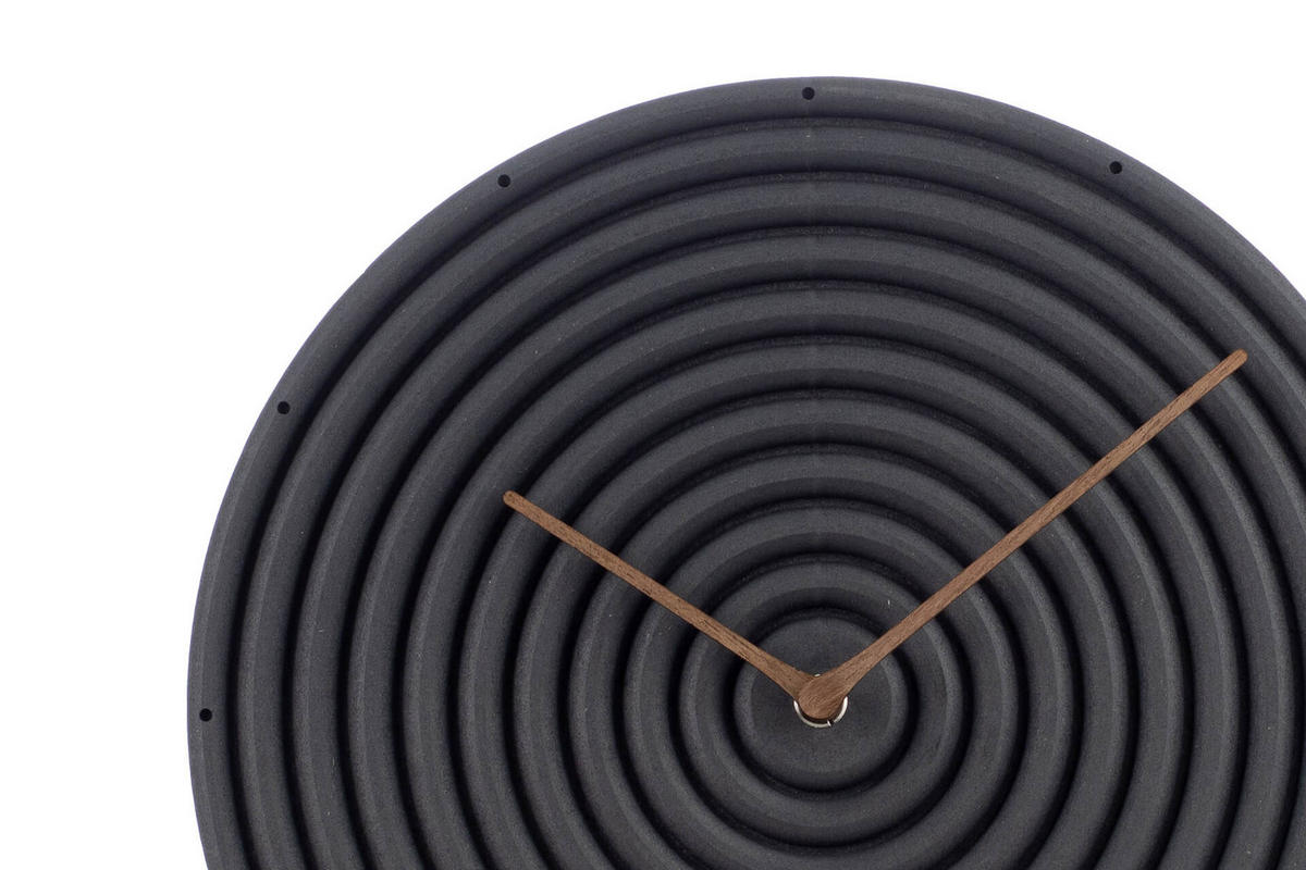 WANDUHR Design Schwarz 29/29 cm - Schwarz, Holzwerkstoff (0.5/29.2/1cm) - ONZENO
