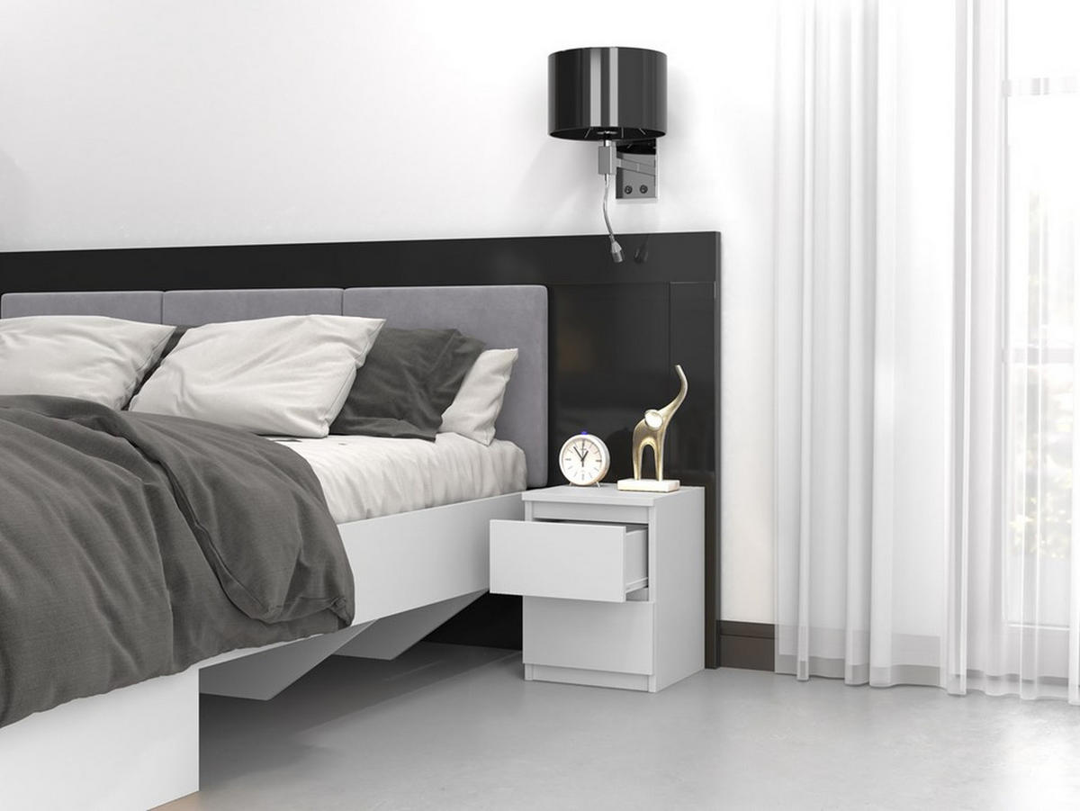 NOČNÍ STOLEK Bílý 30/40/30 - bílá, kompozitní dřevo (30/40/30cm) - RAUMHIRSCH FURNITURE