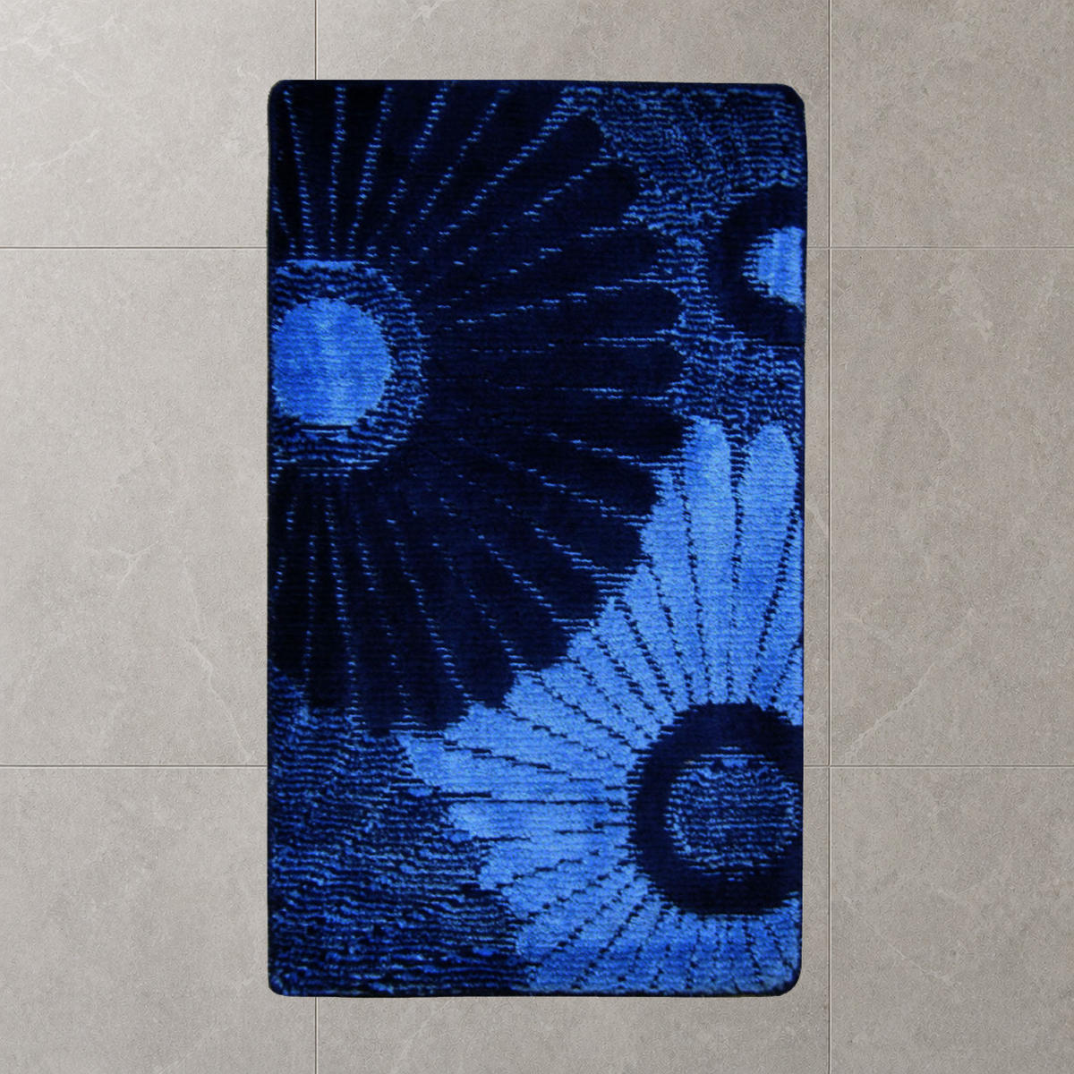 BADEMATTE 80/200cm BLAU - Blau, Textil (80/200cm) - ROLFNERS