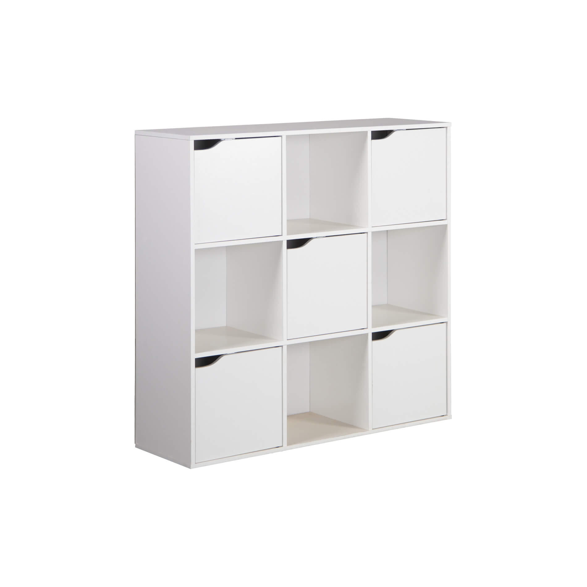 Mobili Rebecca Bücherregal Weiß 90x90x30 cm