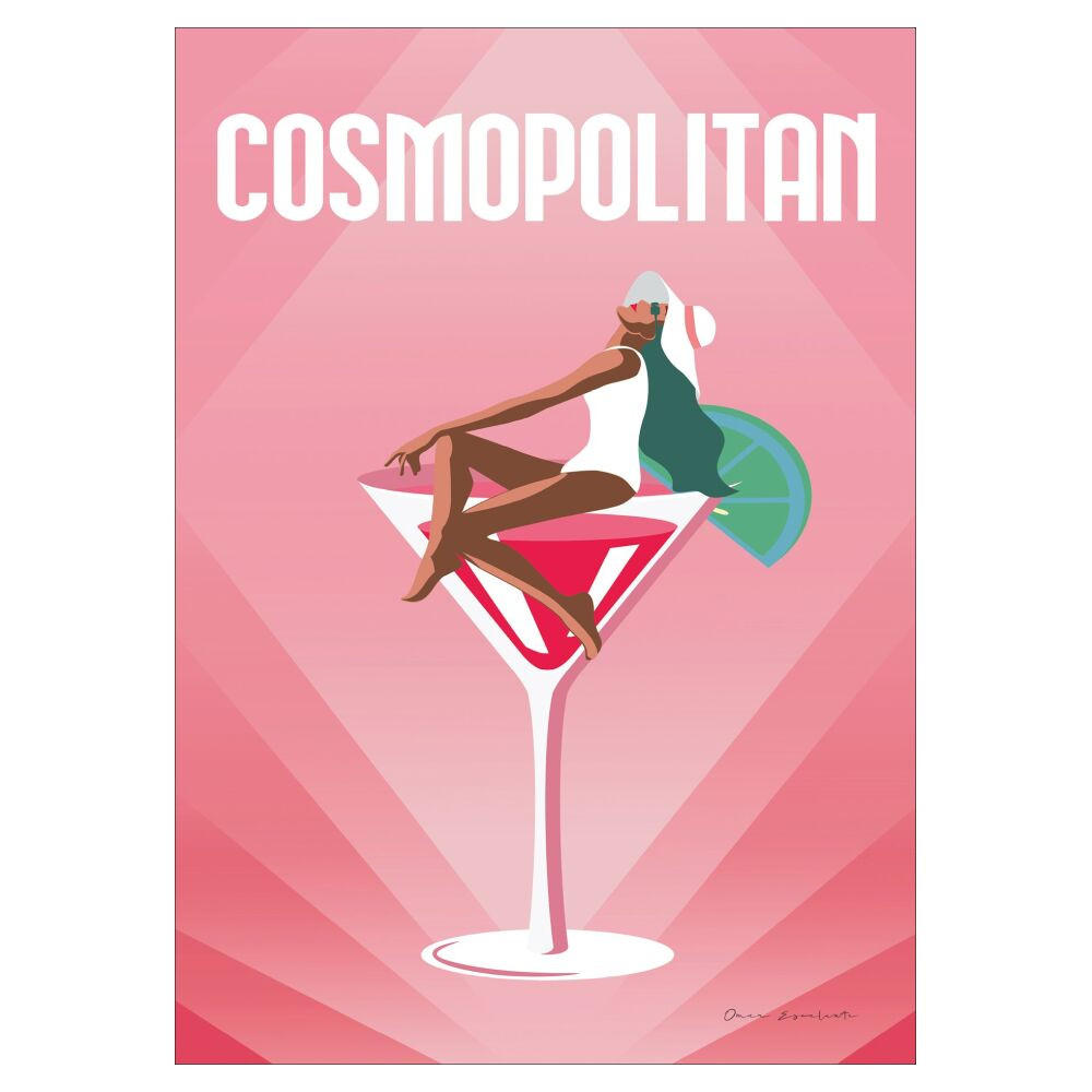 POSTER Wild Apple - Cosmopolitan - Pink, Papier (50/70/0.1cm) - Poster&Frame