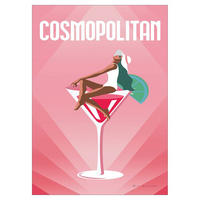POSTER Wild Apple - Cosmopolitan - Pink, Papier (30/40/0.1cm) - Poster&Frame