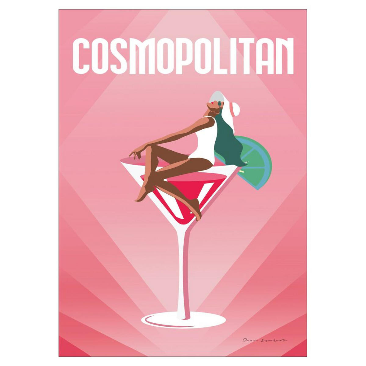 POSTER Wild Apple - Cosmopolitan - Pink, Papier (30/40/0.1cm) - Poster&Frame