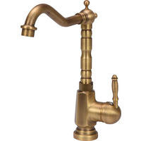 KÜCHENARMATUR RETRO BRONZE, Vintage, Wasserhahn, Spültischarmatur, Mischbatterie - Multicolor, Metall (23/20/37cm) - TRIZERATOP