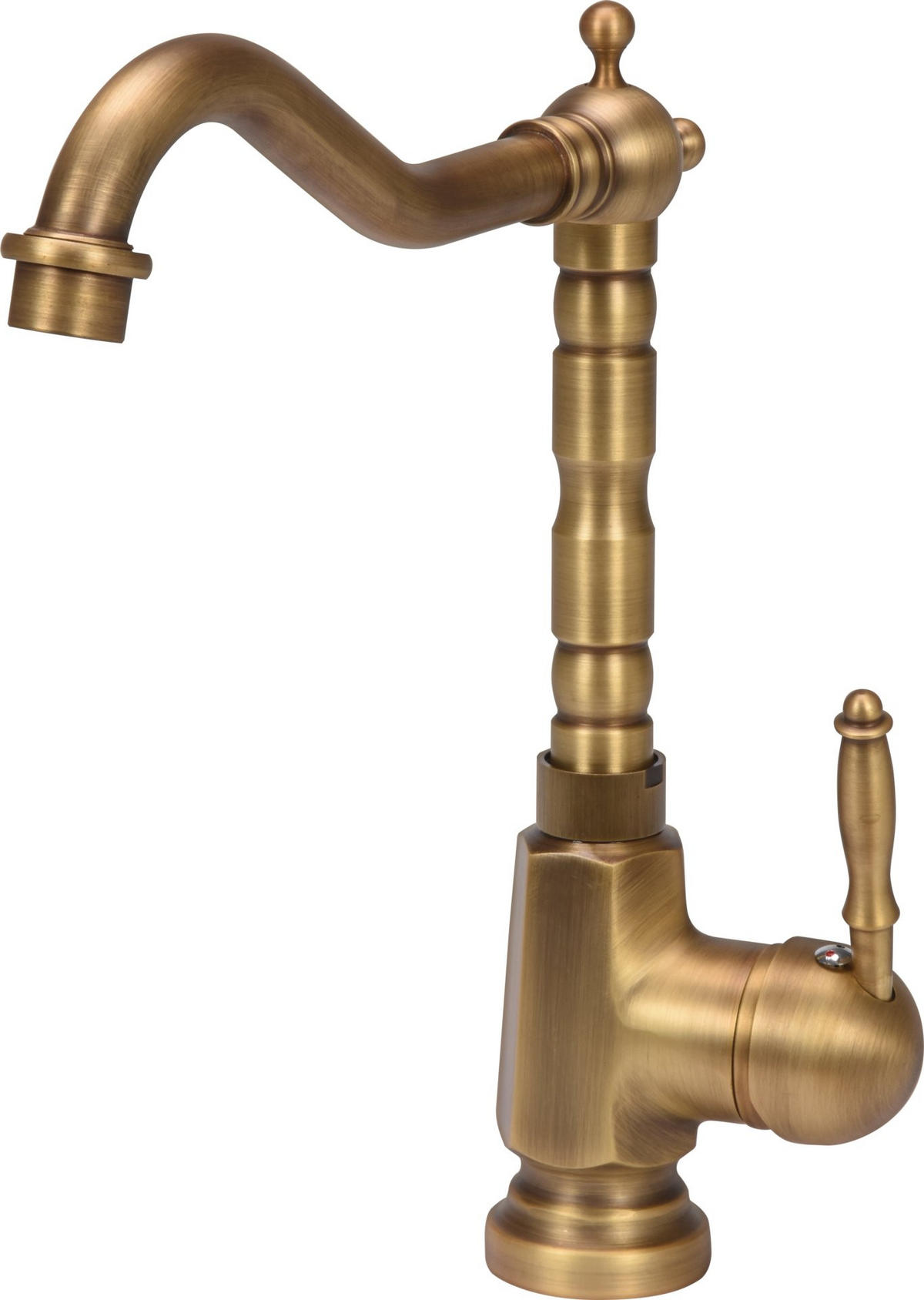 KÜCHENARMATUR RETRO BRONZE, Vintage, Wasserhahn, Spültischarmatur, Mischbatterie - Multicolor, Metall (23/20/37cm) - TRIZERATOP