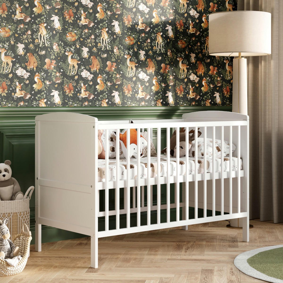 BABYBETT 2-IN-1 60/120 cm Weiß - Weiß, Holz (60/120cm) - Lettino