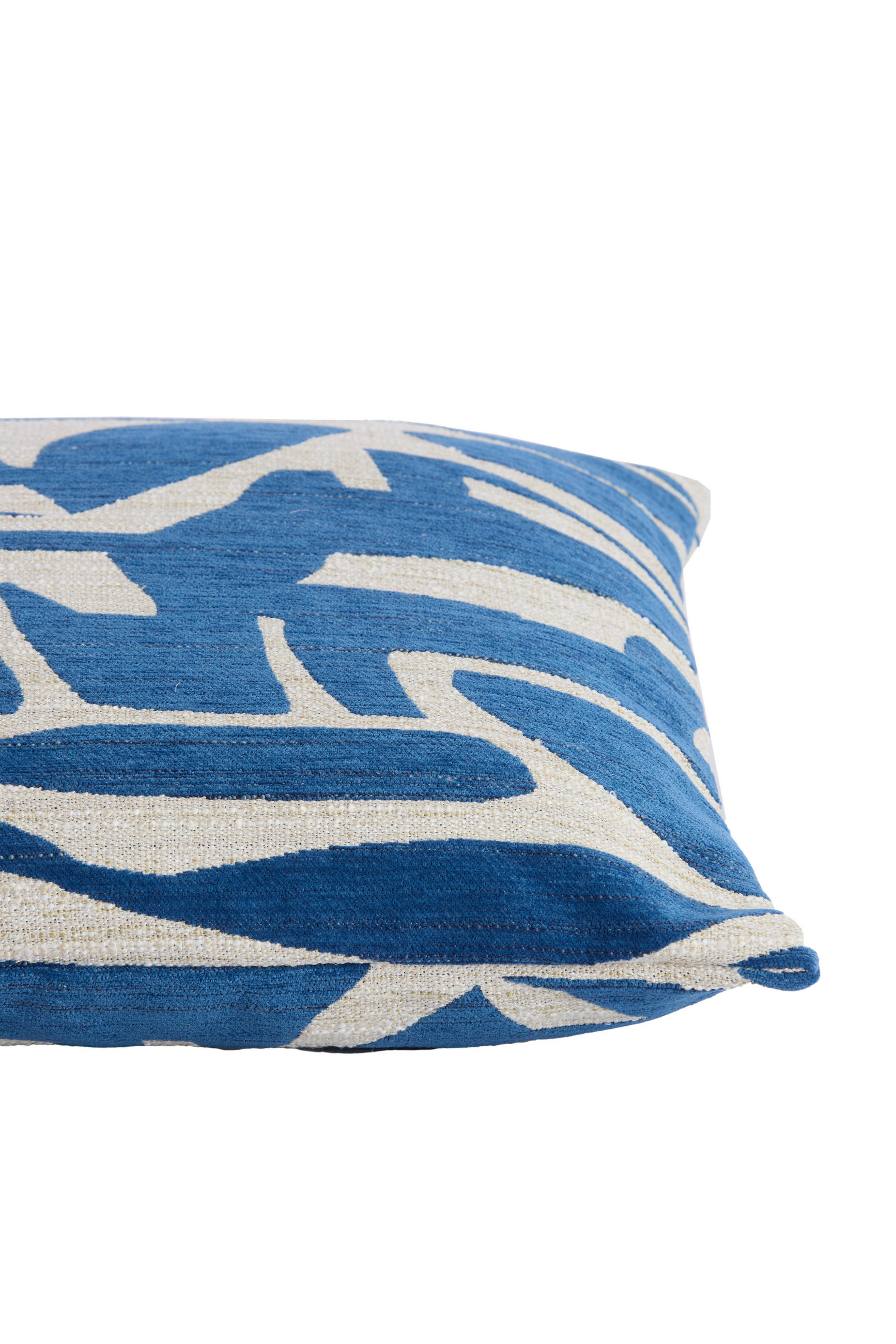 DEKOKISSEN Peoria Blau 45/45/10 cm - Blau, Textil (45/45cm) - Light & Living